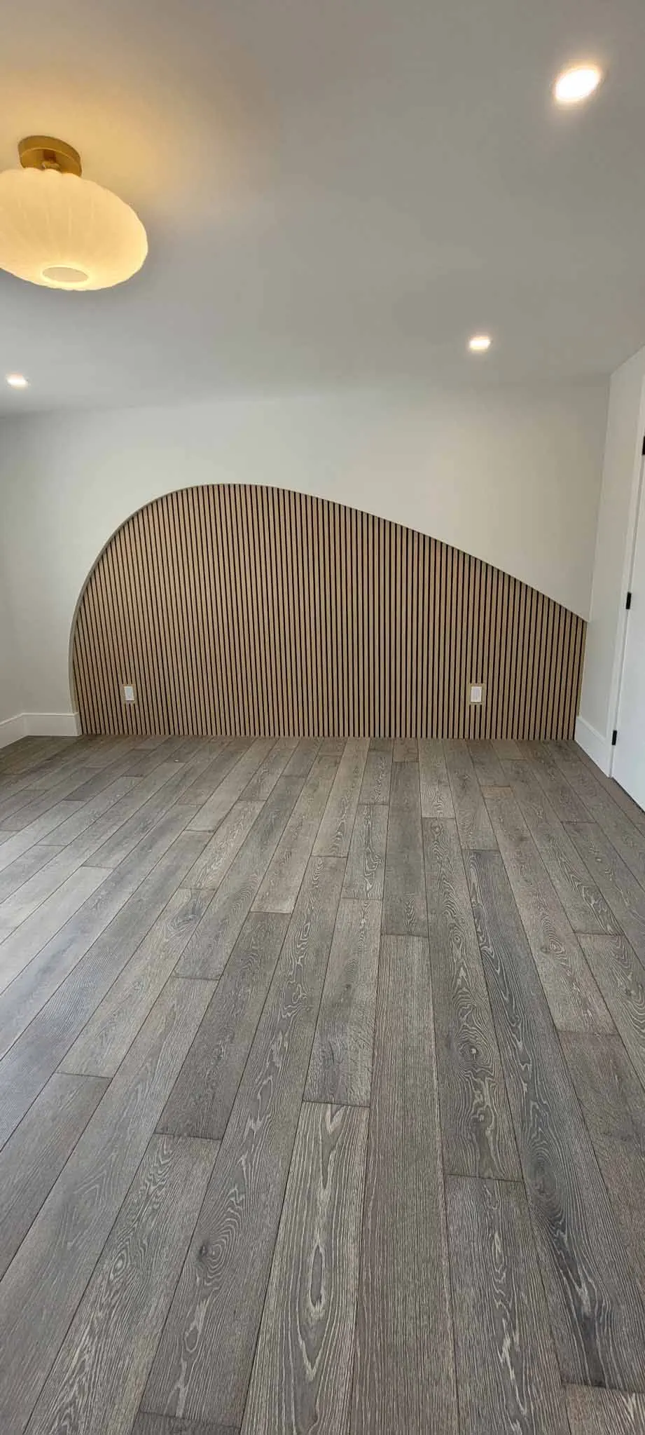 Custom Wood Slat Feature Wall